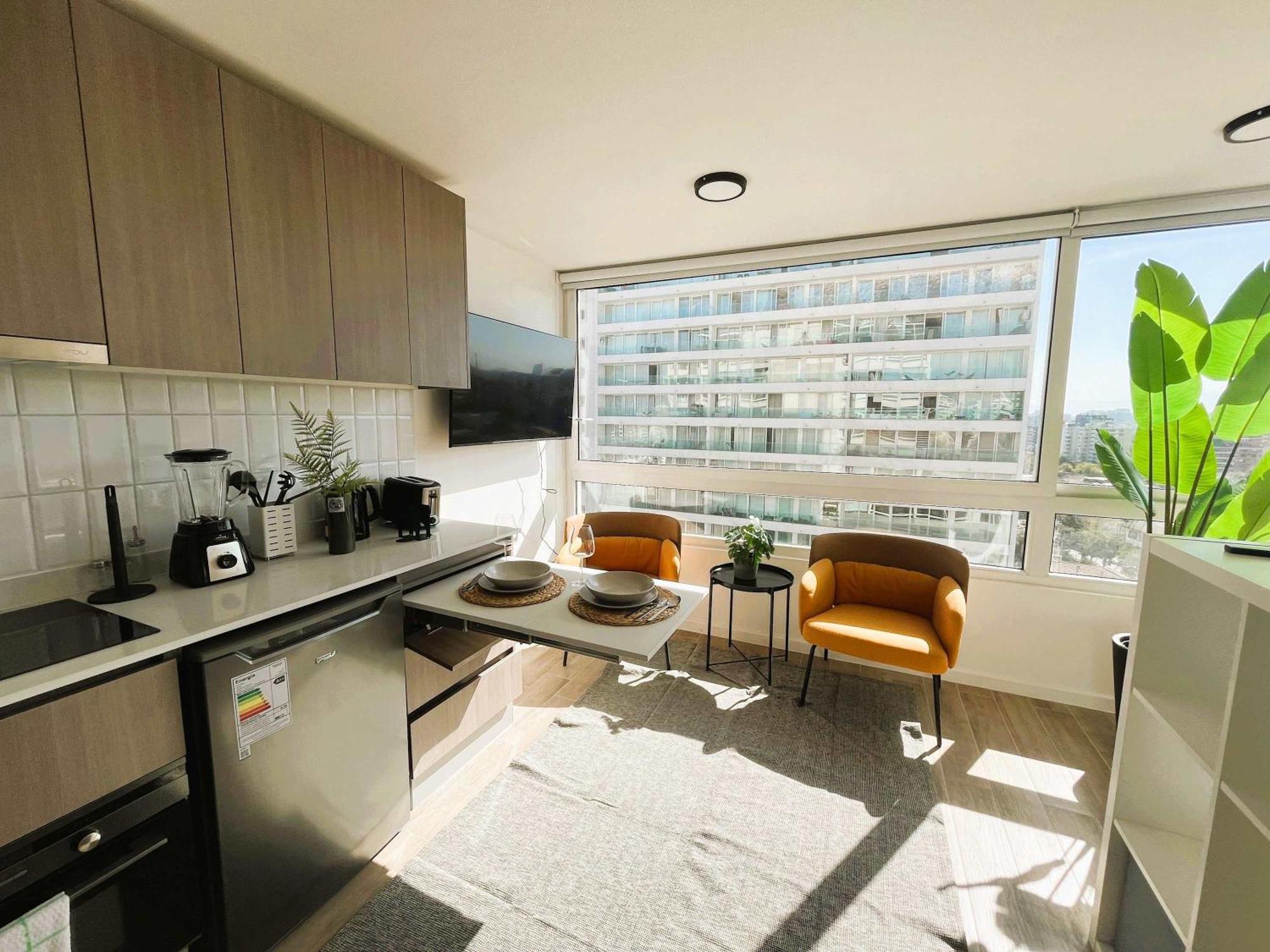 Apartamento Hom I Estudio En Nunoa Ubicacion Privilegiada 2pax Santiago